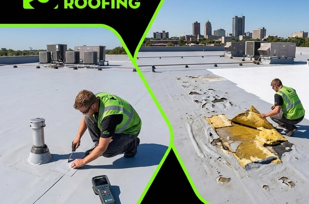 Commercial Roof Coating Repair in Fort Wayne, IN: When Repair Is the Answer and When It Is Not