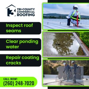 Inspect roof seams- Tri-County Commercial Roofing